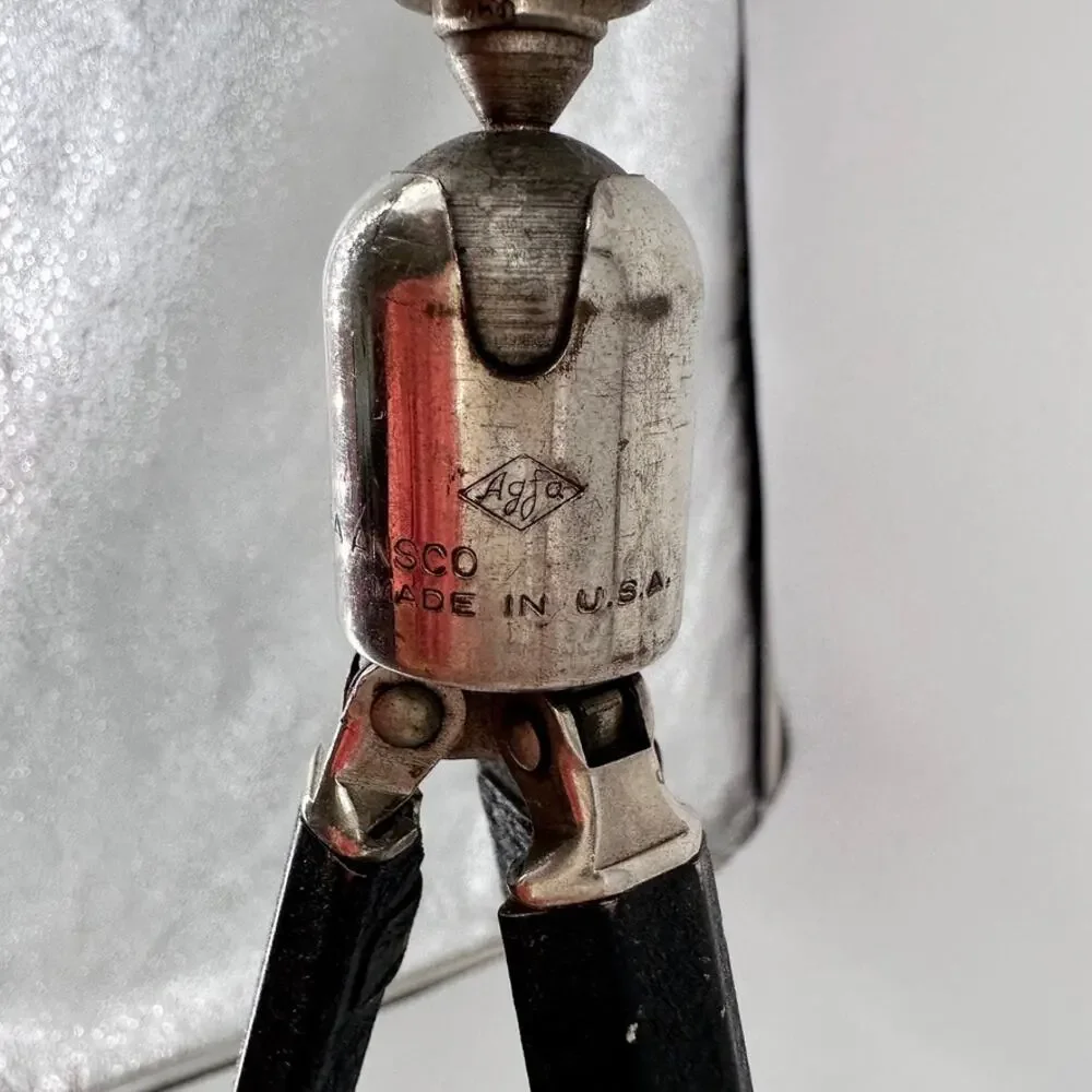 Vintage Agfa Ansco Adjustable Camera Tripod Made in USA 50″ Extendable Ball Head